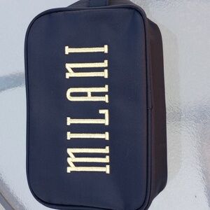 New! Milani Cosmetic Makeup Travel Storage Bag Black Leopard print